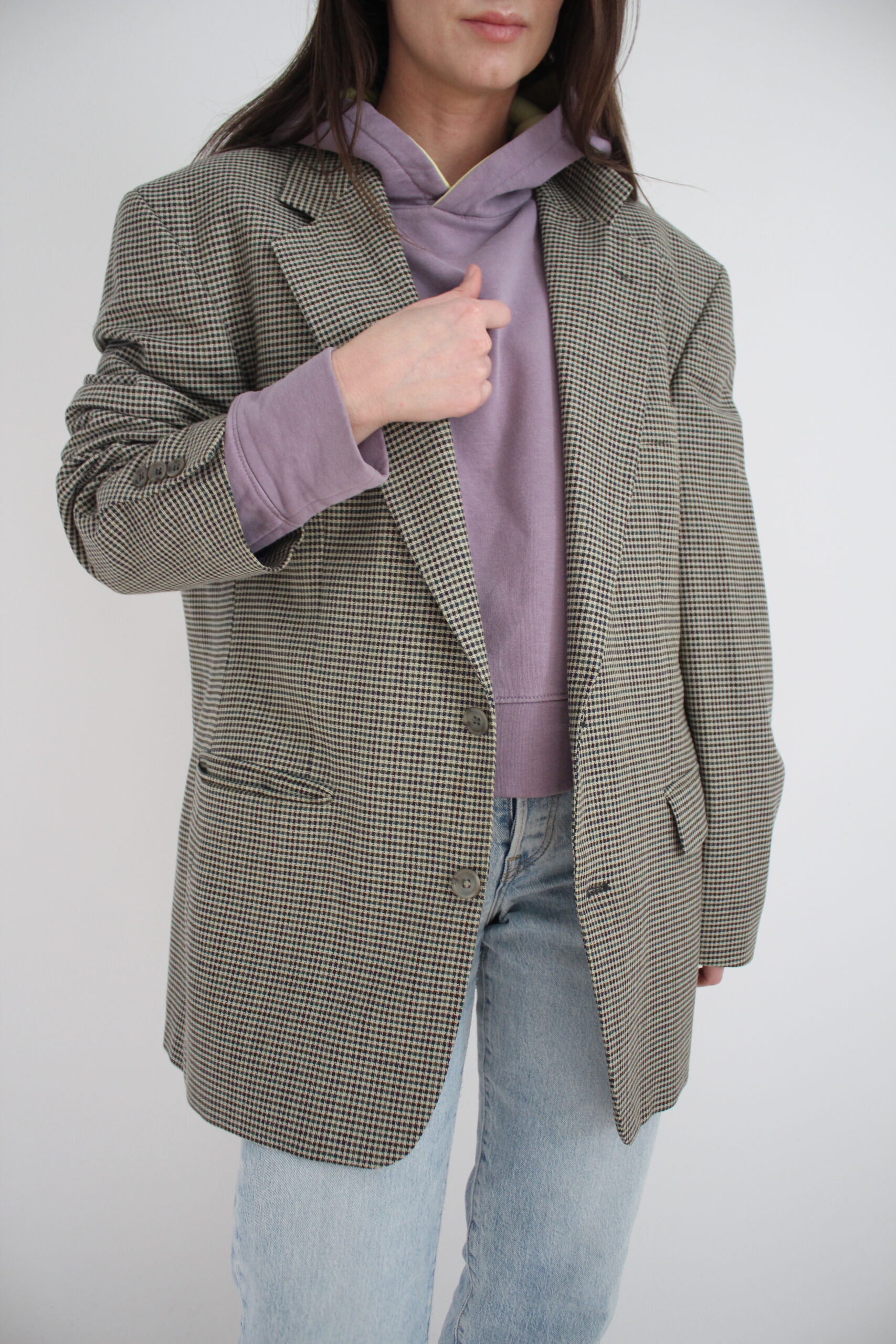 Wełna i jedwab, L/XL, Vintage