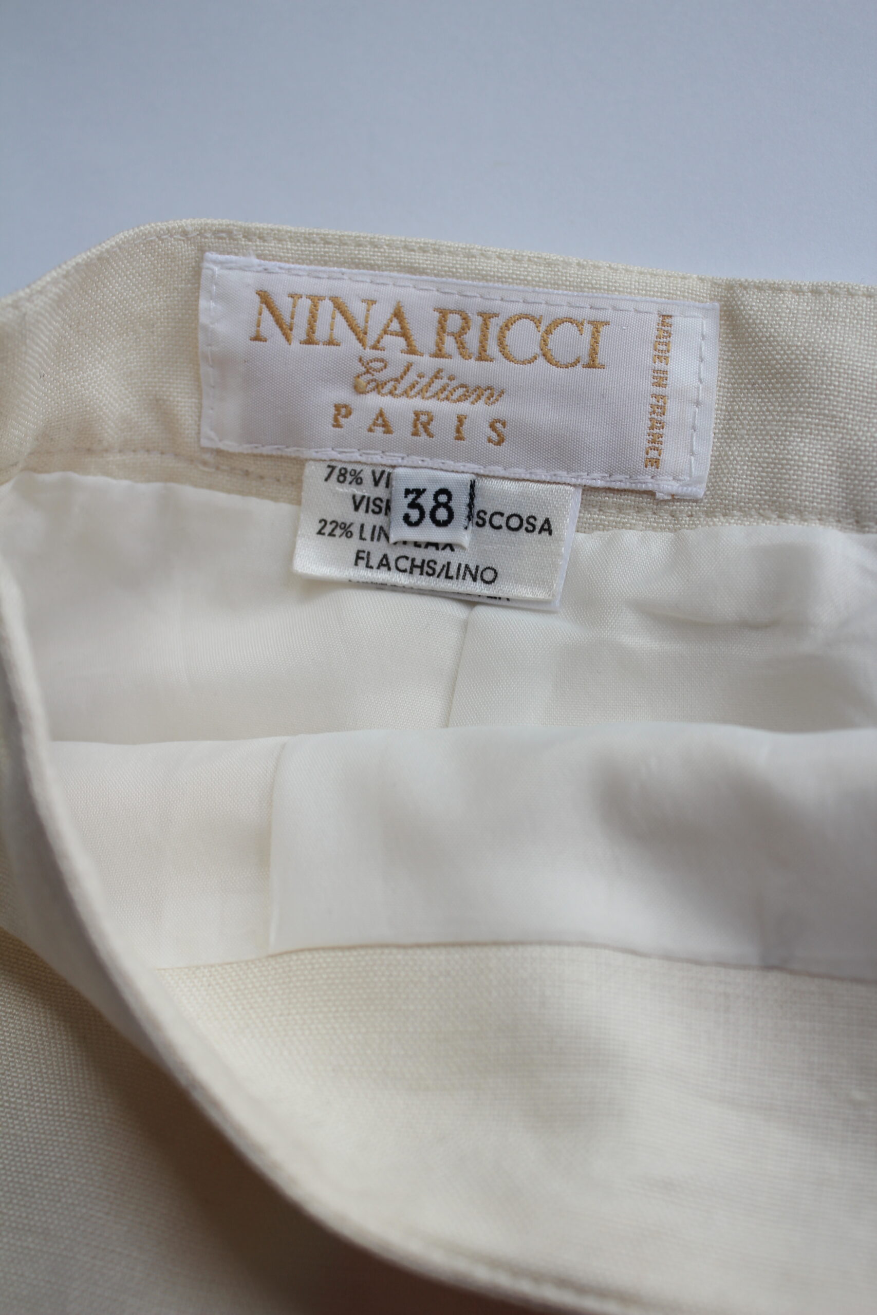 Wiskoza i len, S/XS, Nina Ricci edition Paris - obrazek 5