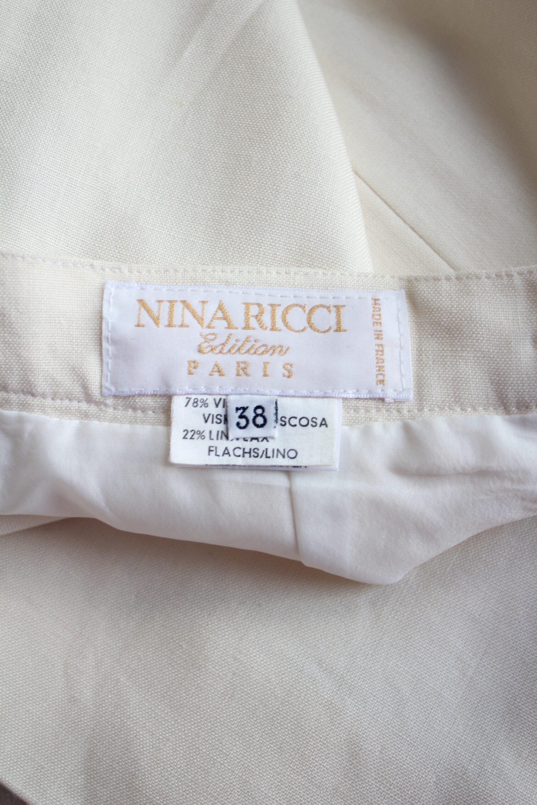 Wiskoza i len, S/XS, Nina Ricci edition Paris - obrazek 6