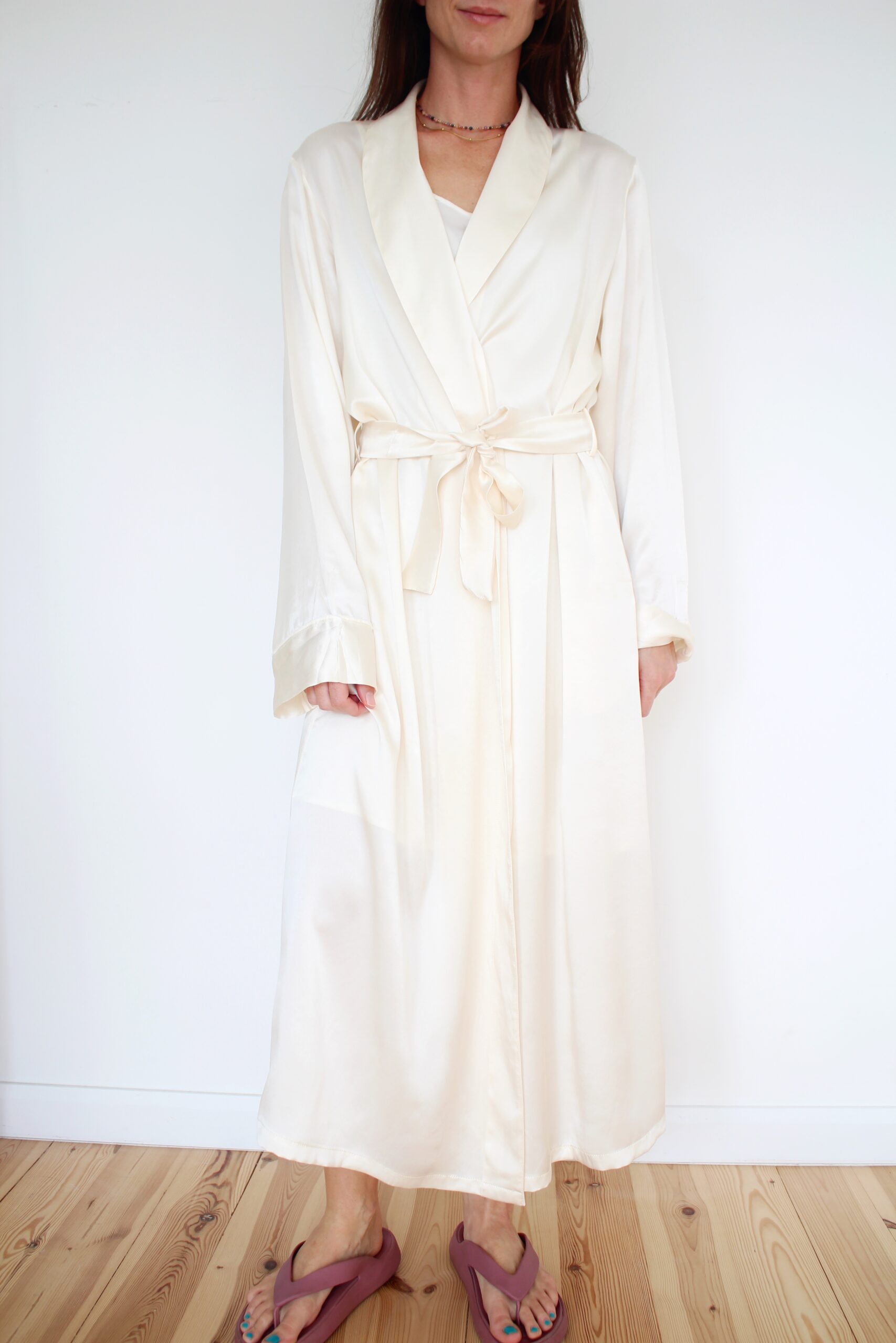 Jedwabny szlafrok, M/L, Luna di Seta