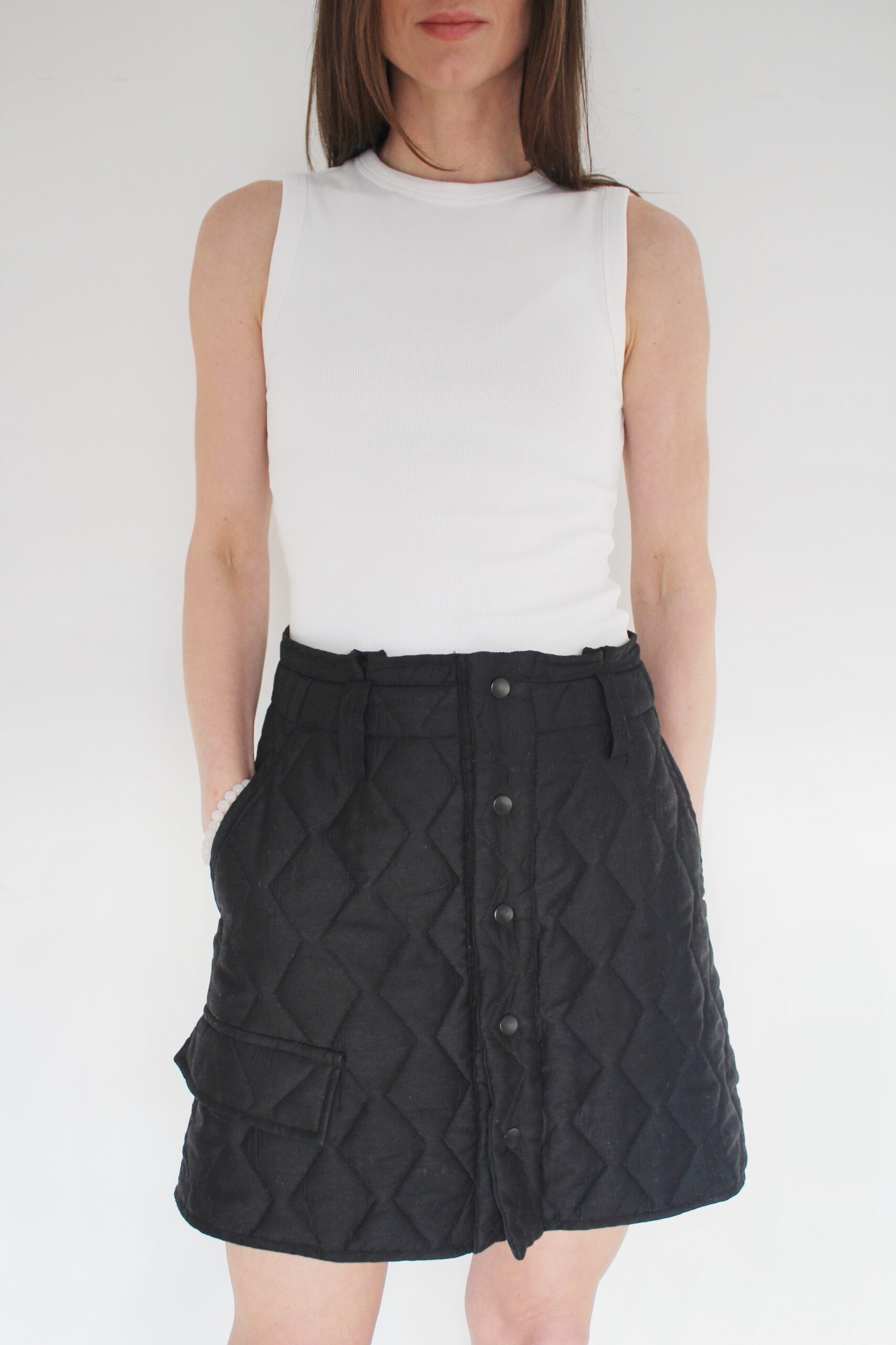 Pikowana mini z kieszeniami, M, Shoeby